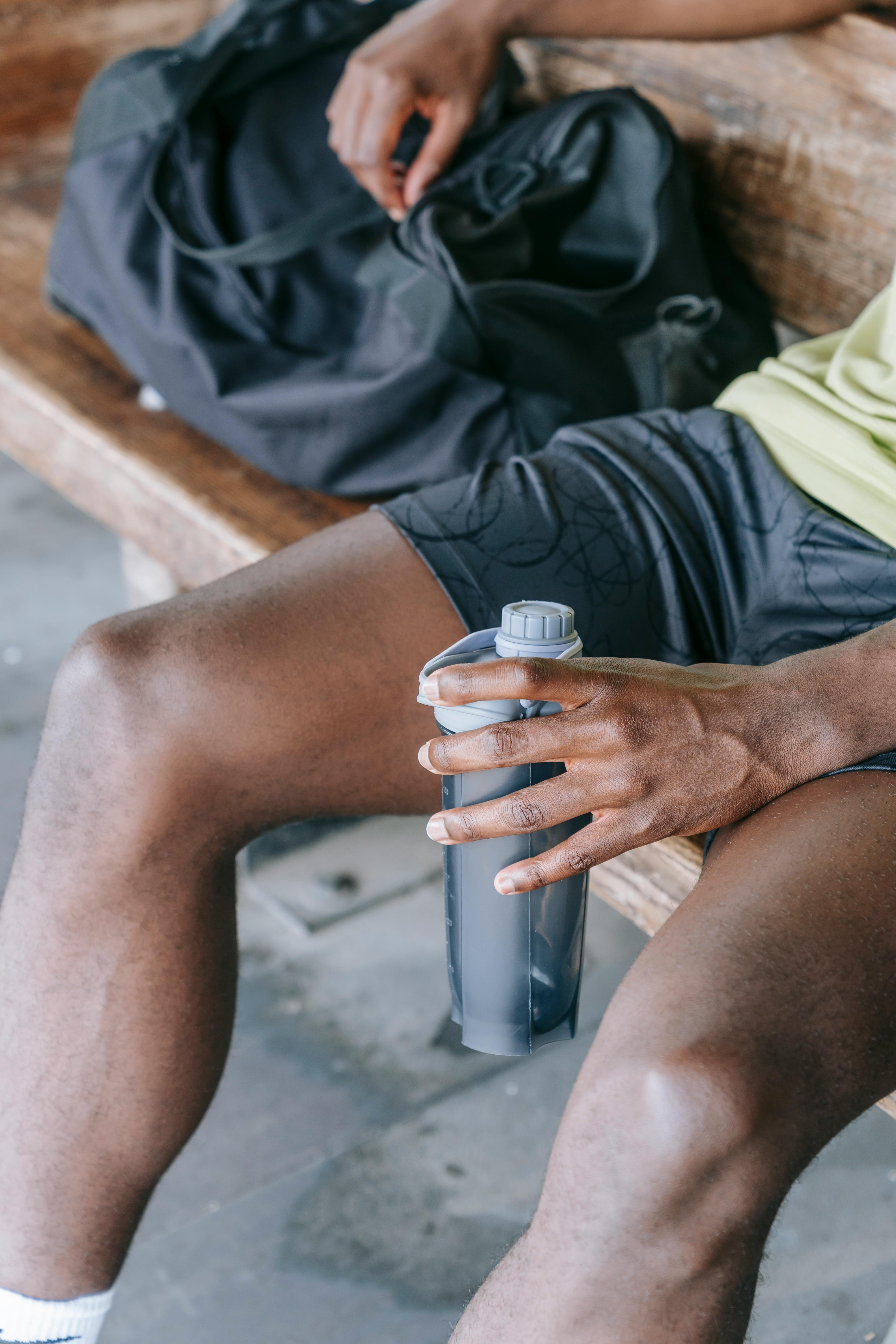 Man enjoying a nuwave protein shake to support his post workout recovery