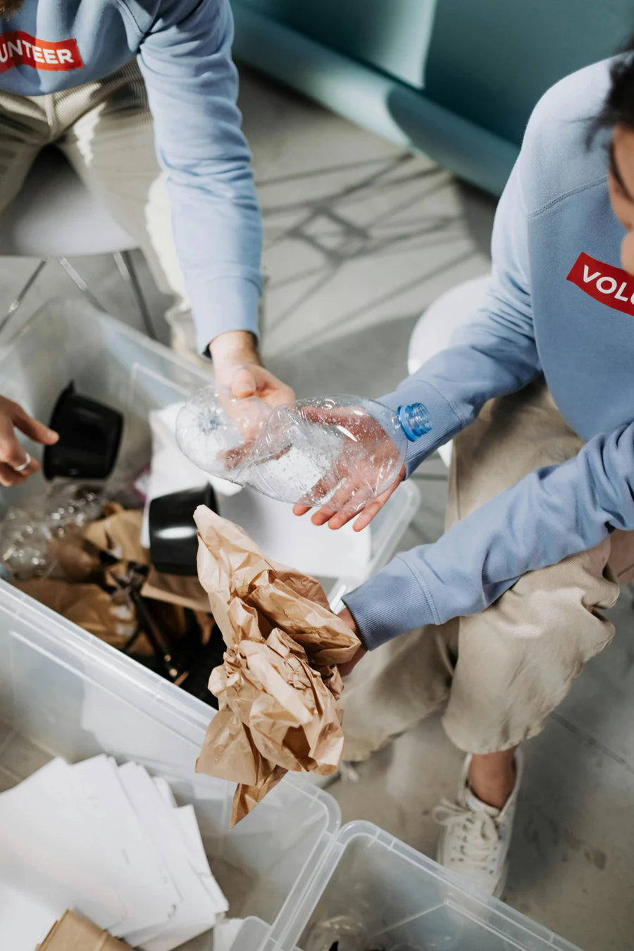Plastic recovery volunteers
